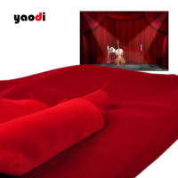 IFR polyester 550GSM heavy velvet fabric for stage curtain