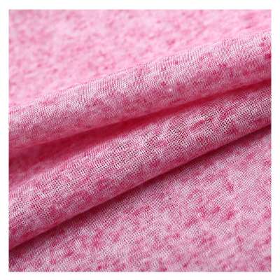 New product polyesterhacci knit  linen fabric wholesale for dress