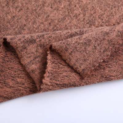 New designs Keqiao esse cheap price polyester TR knit brushed fabric for sweater