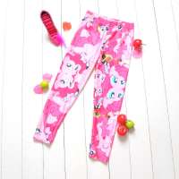 wholesale 92 polyester 8 spandex cartoon pattern printed milk silk baby kids soft leggings