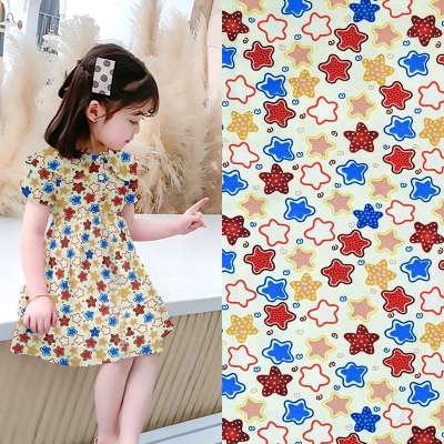 ESSE TEXTILE baby design DTY  2 side brushed jersey print fabric for dress tela